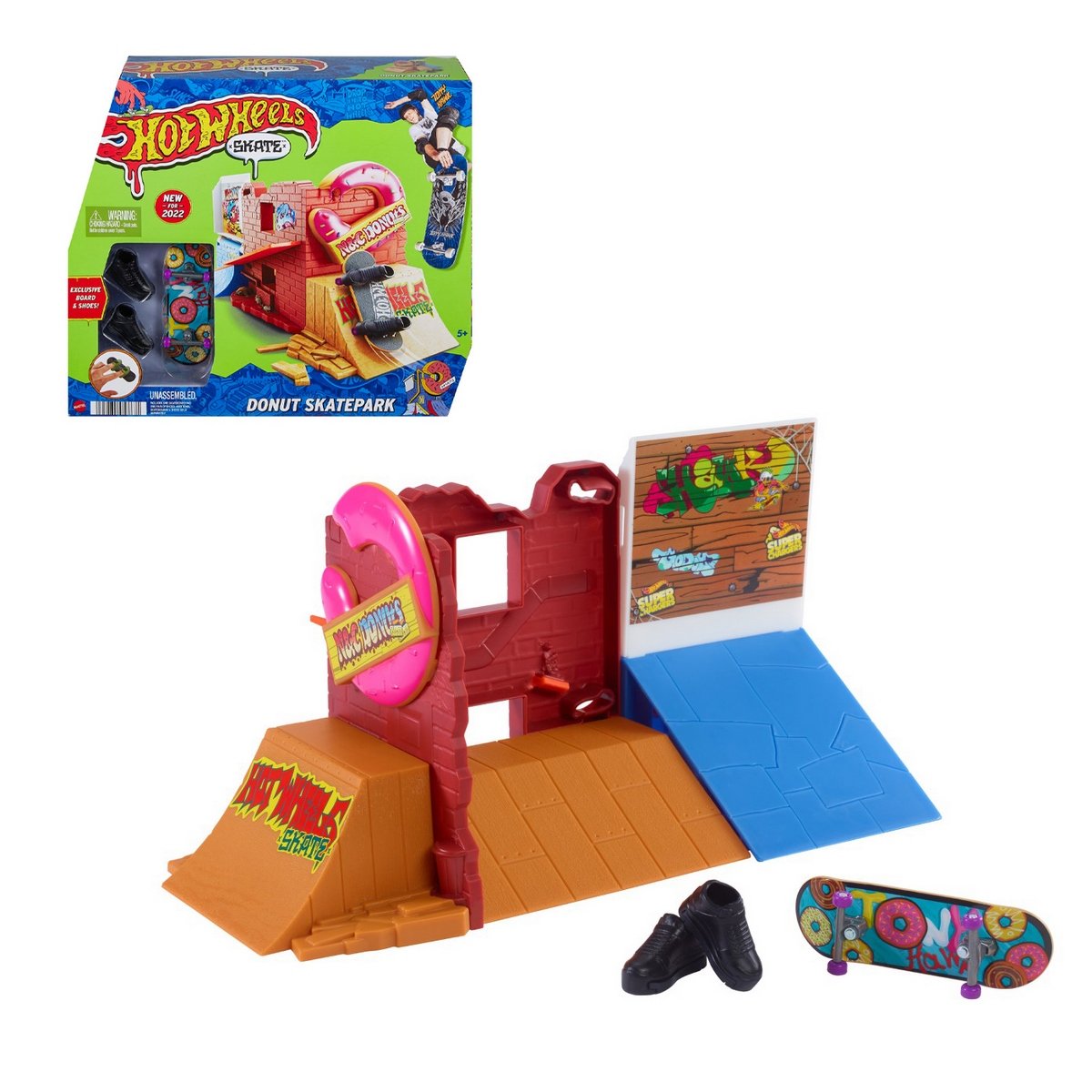 Hot Wheels Skate Pistas De Skate - Skatepark Del Donut